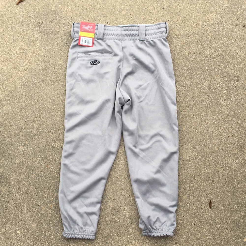 Gray Youth Medium Baseball Pants